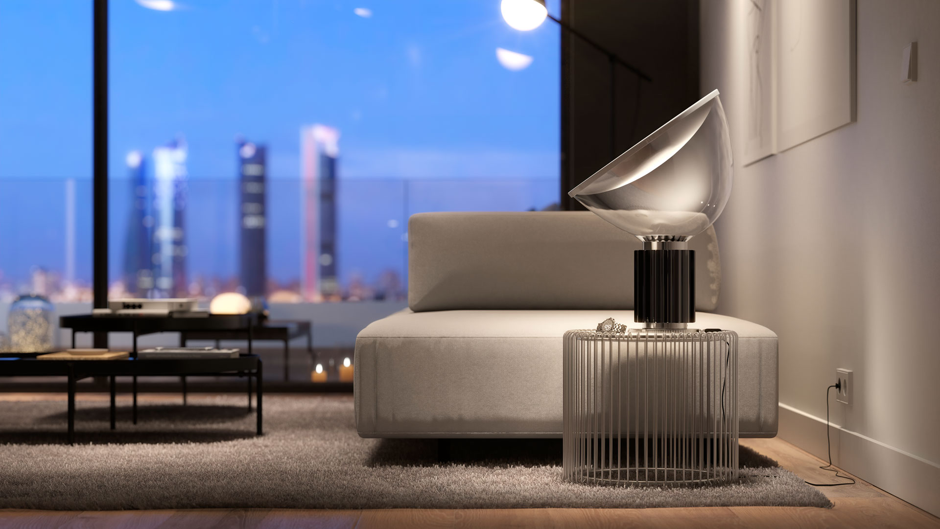 Detail of the 2-bedroom lounge