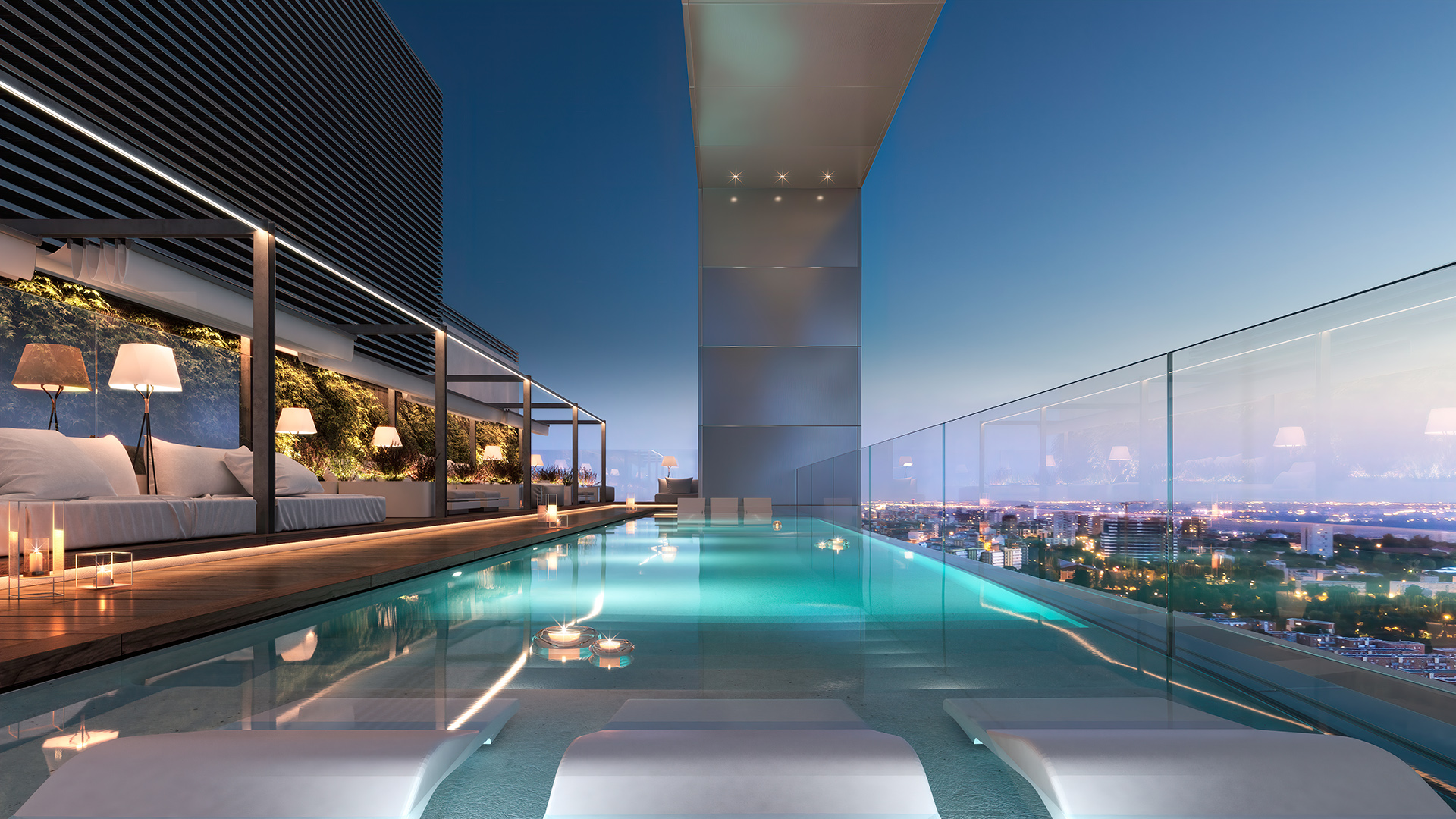 Panoramic swimming pool